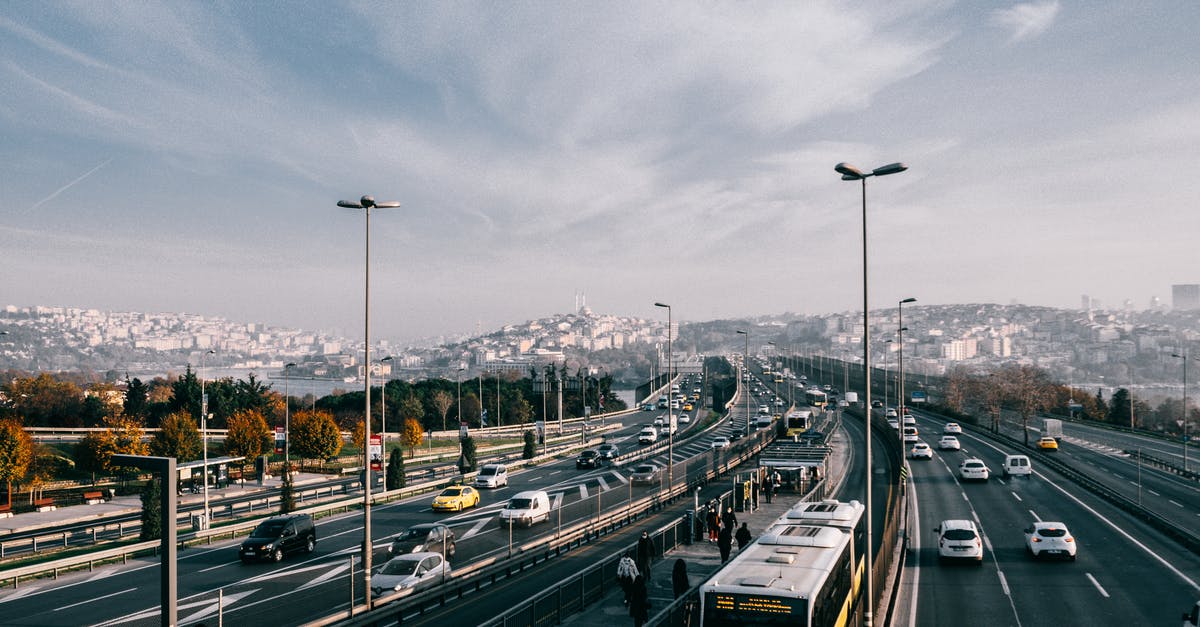 Finding multiple End cities - Busy highway near urban modern city