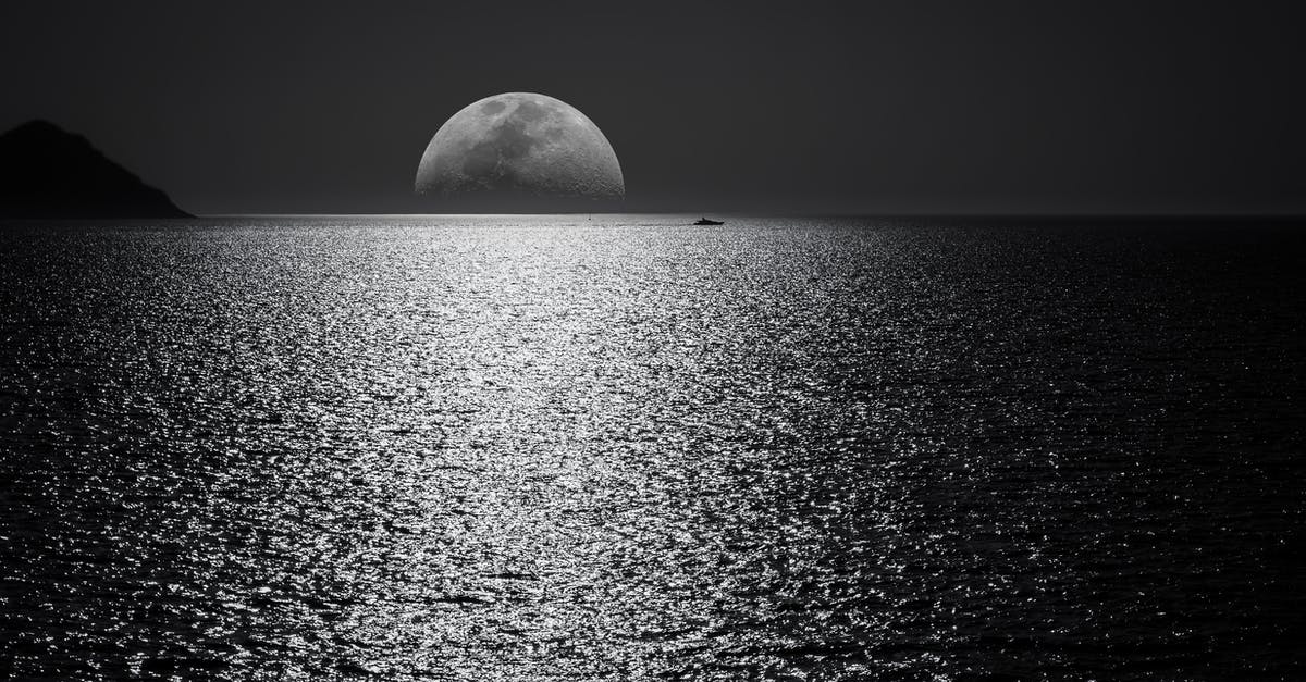 Finding the chest on a sky island - White and Black Moon With Black Skies and Body of Water Photography during Night Time Finding the chest on a sky island - White and Black Moon With Black Skies and Body of Water Photography during Night Time