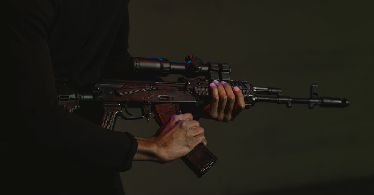 First Rifle with Scope - A Person Holding a Rifle First Rifle with Scope - A Person Holding a Rifle