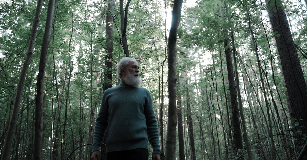 Five Nights At Freddy's Age Rating Confusion - Senior Man with White Beard Walking in Forest Five Nights At Freddy's Age Rating Confusion - Senior Man with White Beard Walking in Forest