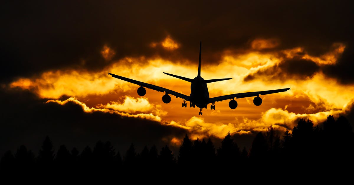 Flying units against flying units in air and on land - Airplane Silhouette on Air during Sunset