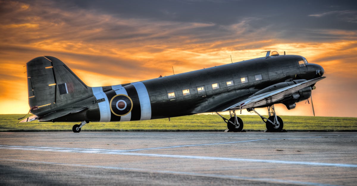 Flying units against flying units in air and on land - Photo of Black and White Airplane during Golden Hour