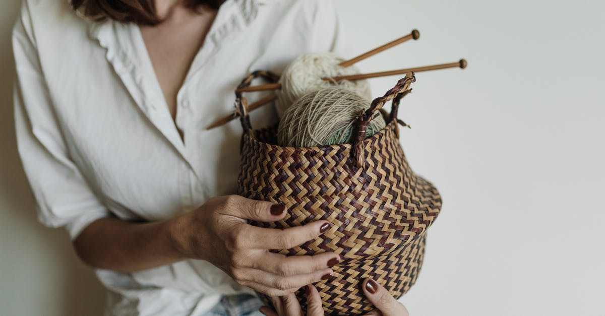 FOB holding too much resource materials and vehicles - A Person in White Shirt Holding a Basket with Rolled Yarns and Knitting Needles