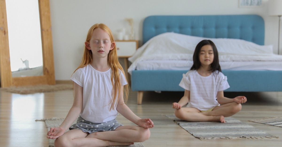 Free Spirit Ending on Chipset-0 - Full body of concentrated diverse girls meditating on carpets in bright cozy room next to mirror and big bad in daylight Free Spirit Ending on Chipset-0 - Full body of concentrated diverse girls meditating on carpets in bright cozy room next to mirror and big bad in daylight