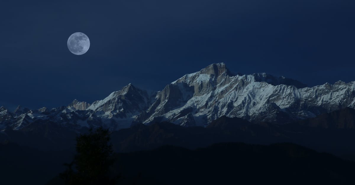 Freezing with multiple Mei's - Mountain Peak Under Full Moon Freezing with multiple Mei's - Mountain Peak Under Full Moon
