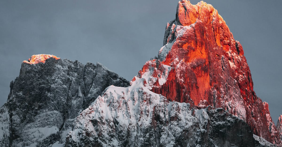 Freezing with multiple Mei's - Snow Covered Rocky Mountain Under Cloudy Sky Freezing with multiple Mei's - Snow Covered Rocky Mountain Under Cloudy Sky
