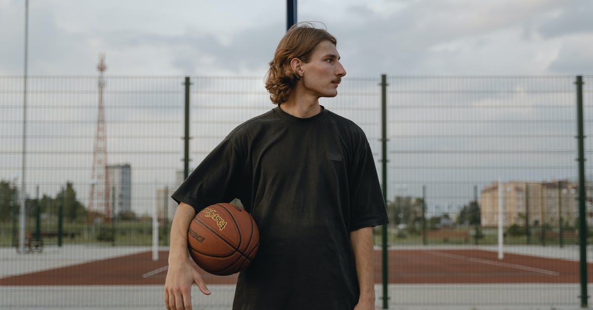 Game won't open? - Man in Black Crew Neck T-shirt with Basketball Between His Arm and Waist Game won't open? - Man in Black Crew Neck T-shirt with Basketball Between His Arm and Waist
