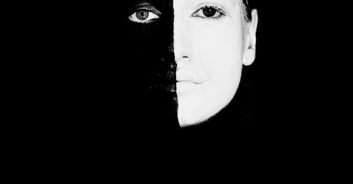 Gamecube is in black and white on HDTV [duplicate] - Mysterious woman with greasepaint on face