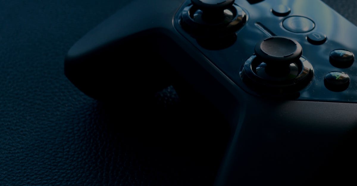 Gamepad in multiplayer games - Black Video Game Controller