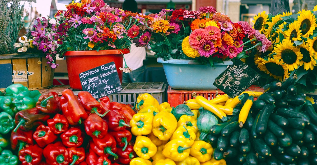 Get different prices when buying or selling weapons and ammo? - Assorted fresh pepper and cucumbers at counter with fresh gerberas and sunflowers selling at bazaar Get different prices when buying or selling weapons and ammo? - Assorted fresh pepper and cucumbers at counter with fresh gerberas and sunflowers selling at bazaar