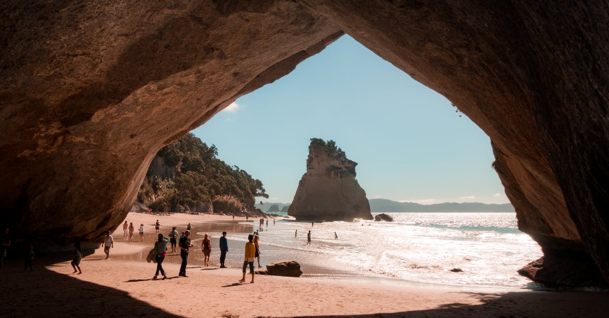 Giant Cave Spiders - Can they swim? - Person Walking Beside Cave and Body of Water