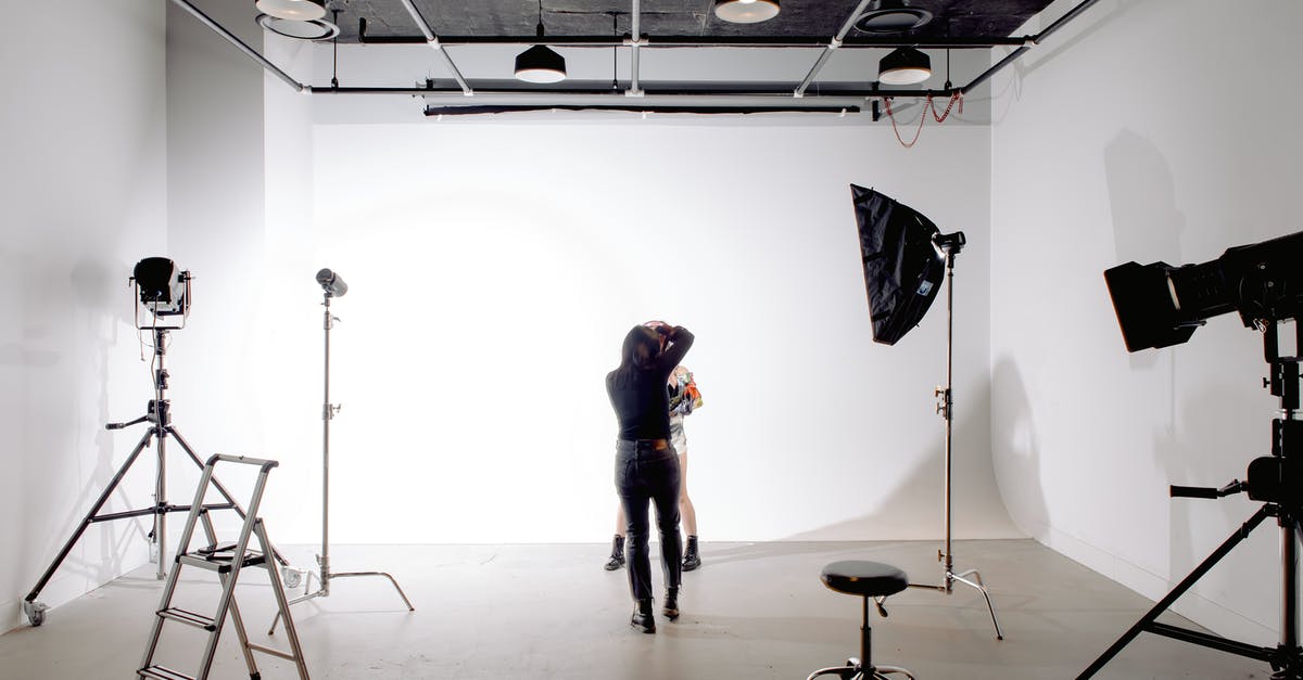 GTA not using full GPU capacity - Back view of unrecognizable professional photographer taking photo of anonymous model in modern light studio GTA not using full GPU capacity - Back view of unrecognizable professional photographer taking photo of anonymous model in modern light studio