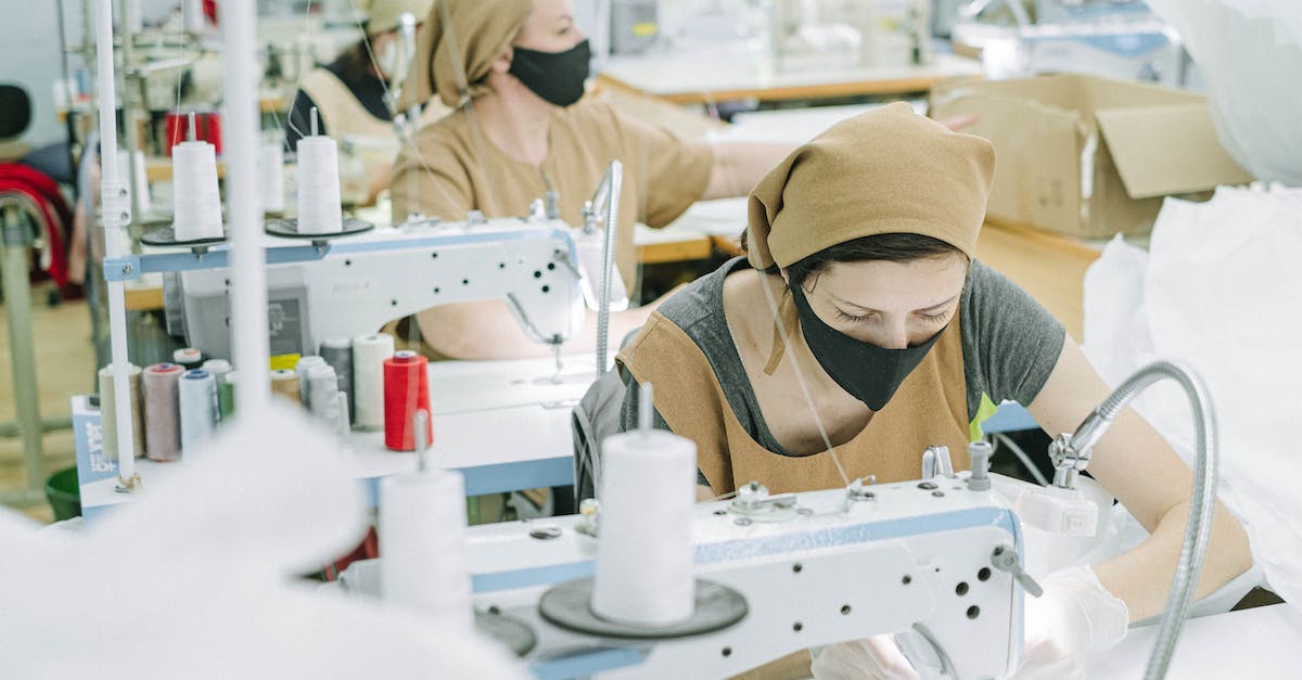 GTA V heists face bandanas - Women in Brown Bandanas and Apron Working in a Sewing Factory