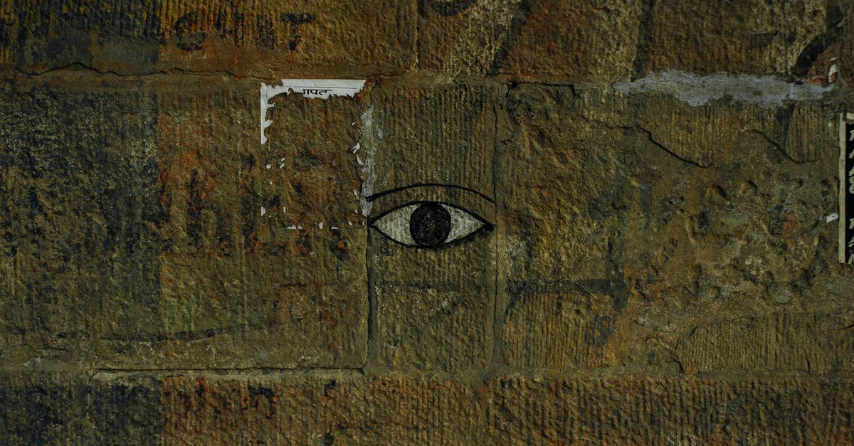 Half-Life 2 Eye Targets/Eye movements broken - Eye picture painted on center shabby damaged concrete wall with scratches and stains Half-Life 2 Eye Targets/Eye movements broken - Eye picture painted on center shabby damaged concrete wall with scratches and stains