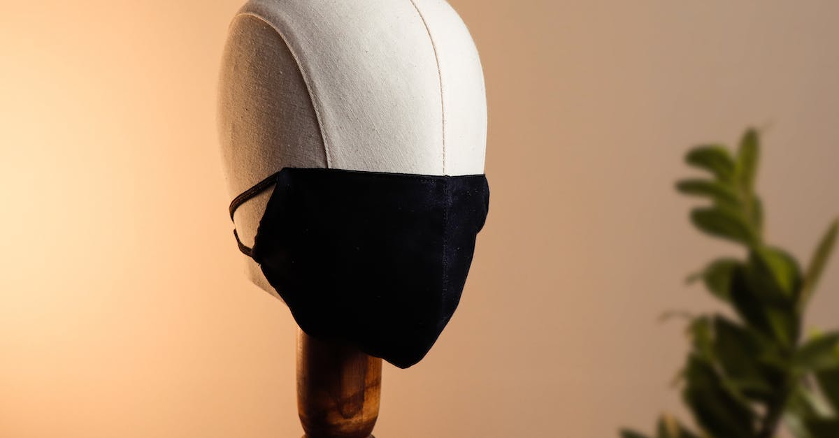 Head-on Collision Prevention - A Mannequin Head Wearing a Black Mask