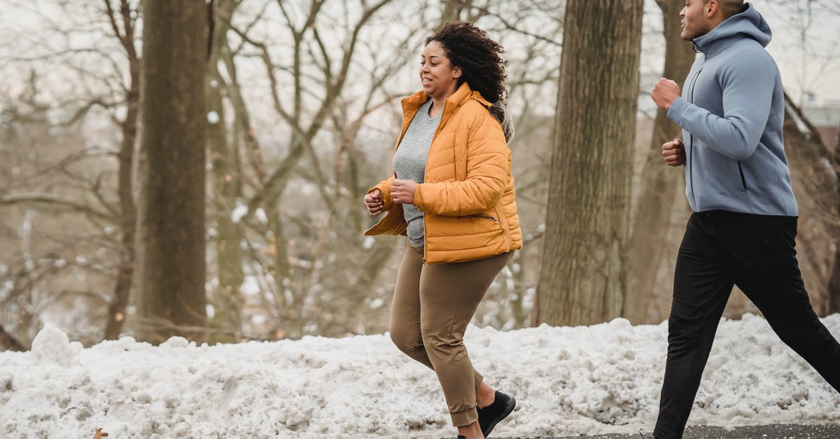 Help me run the numbers on a perfect IV ditto - Side view of plump African American female in warm clothes running near black coach on road among tree trunks in winter time Help me run the numbers on a perfect IV ditto - Side view of plump African American female in warm clothes running near black coach on road among tree trunks in winter time