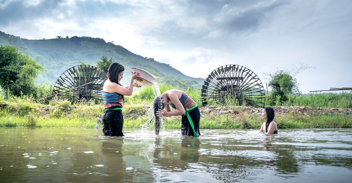 Help With Streaming GameCube Via SteamLink - Ethnic woman pouring water on head of female in river