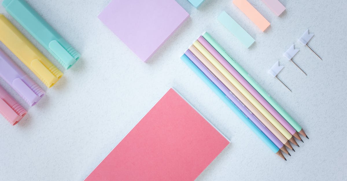 Highlight collectible items in Fallout 4 - Organized Stationery Items on White Surface