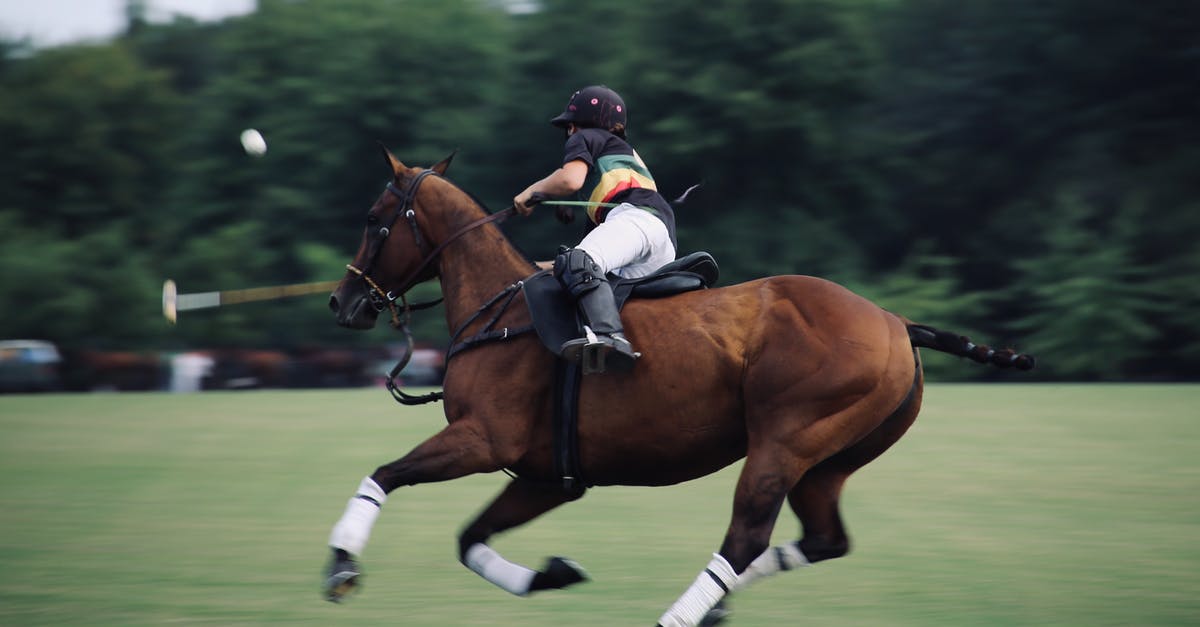 Horse racing: Is there a trick, or will I get some upgrades later? - Panning Photo of Person Riding on Horse