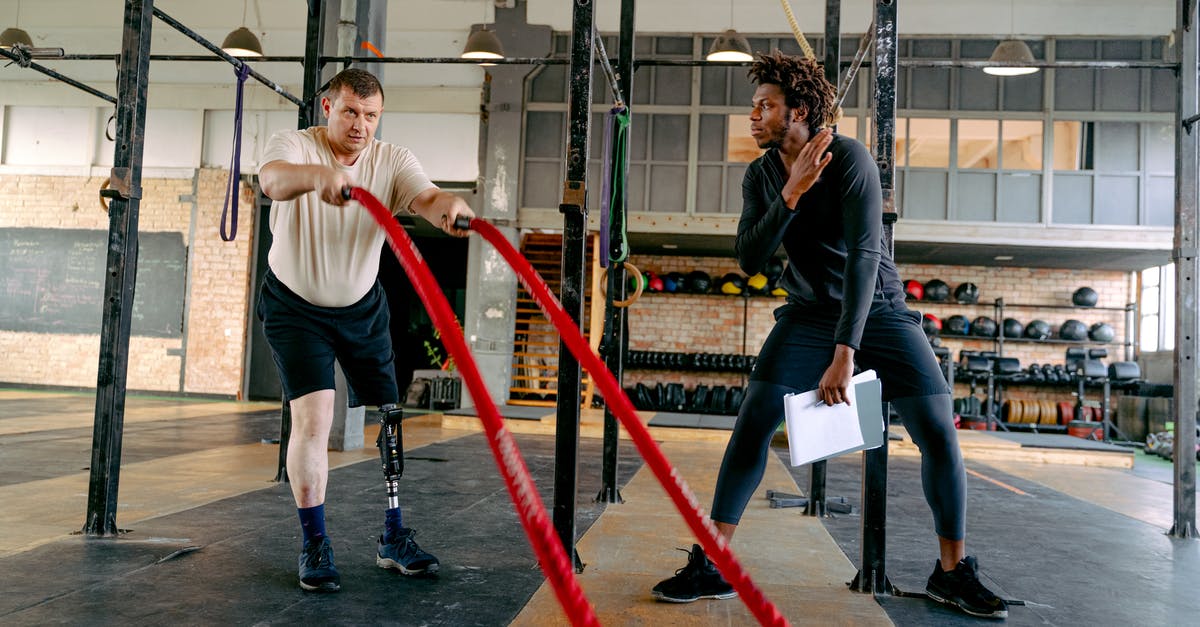 How are my Pokemon selected to enter gym battle? - Fitness Instructor and a Man with a Prosthetic Leg Exercising with Battling Ropes How are my Pokemon selected to enter gym battle? - Fitness Instructor and a Man with a Prosthetic Leg Exercising with Battling Ropes