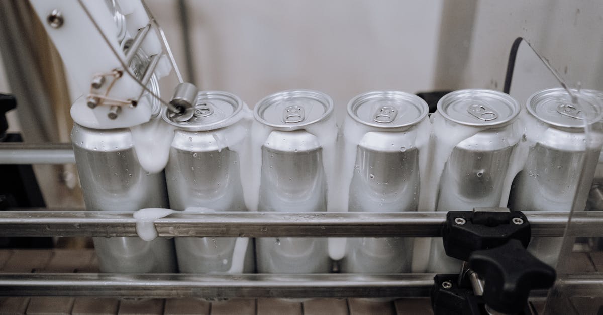 How can I automate camel pack refilling? - Cans of Beer in the Production Line