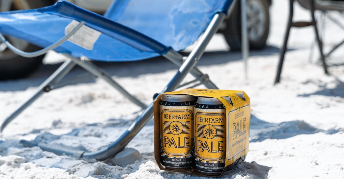 How can I automate camel pack refilling? - Two Yellow and Black Labeled Cans on Blue Folding Chair