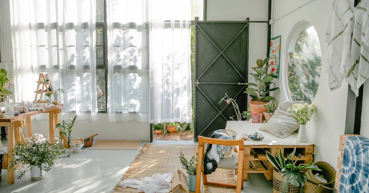 How can I have my door stay open until I go go back inside - Interior of cozy apartment with furniture