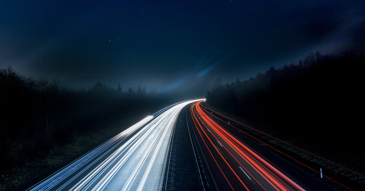 How can I increase movement speed - Light Trails on Highway at Night How can I increase movement speed - Light Trails on Highway at Night