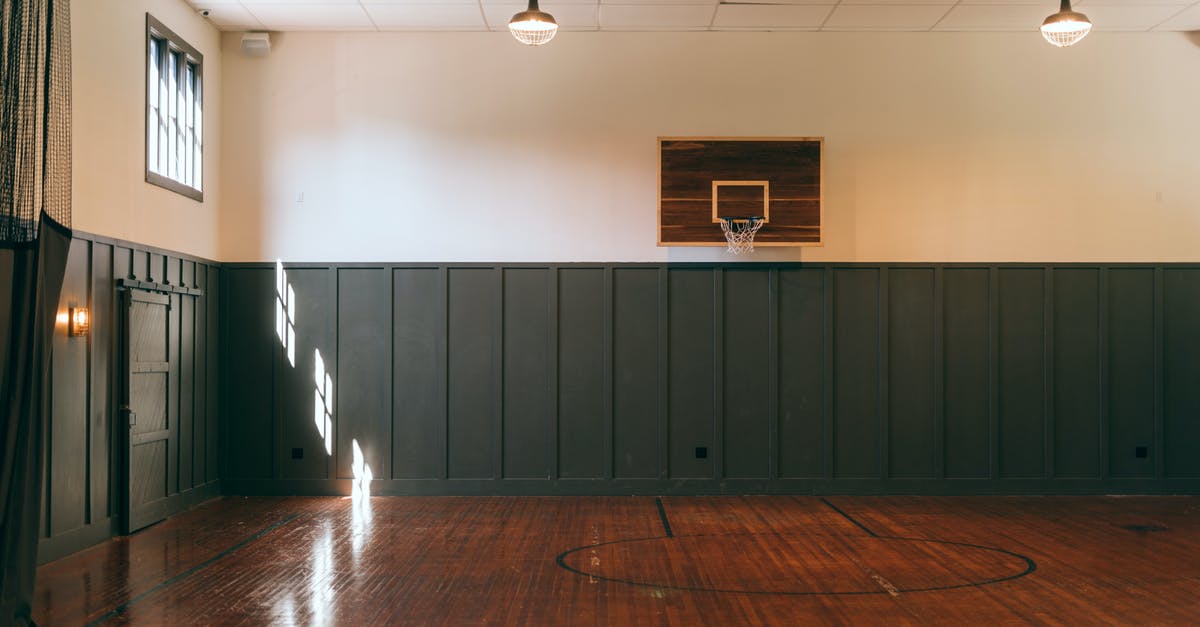 How can I launch a modern game with DOSBox - Interior of indoors basketball court in sports center How can I launch a modern game with DOSBox - Interior of indoors basketball court in sports center