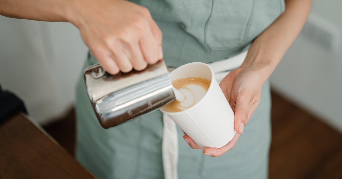 How can I make a scoreboard variable not go over a certain number? - Crop barista pouring milk froth in cappuccino for client