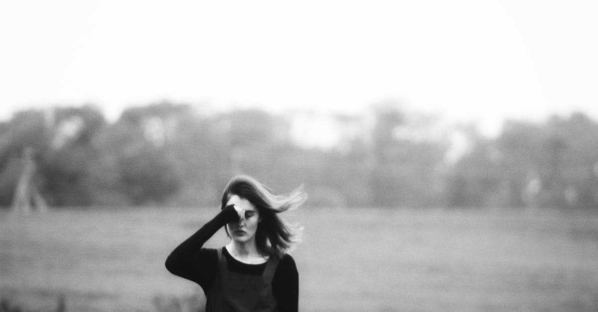 How can I see the effect of Angel Hair Braid? - Unknown Celebrity Standing Outdoors