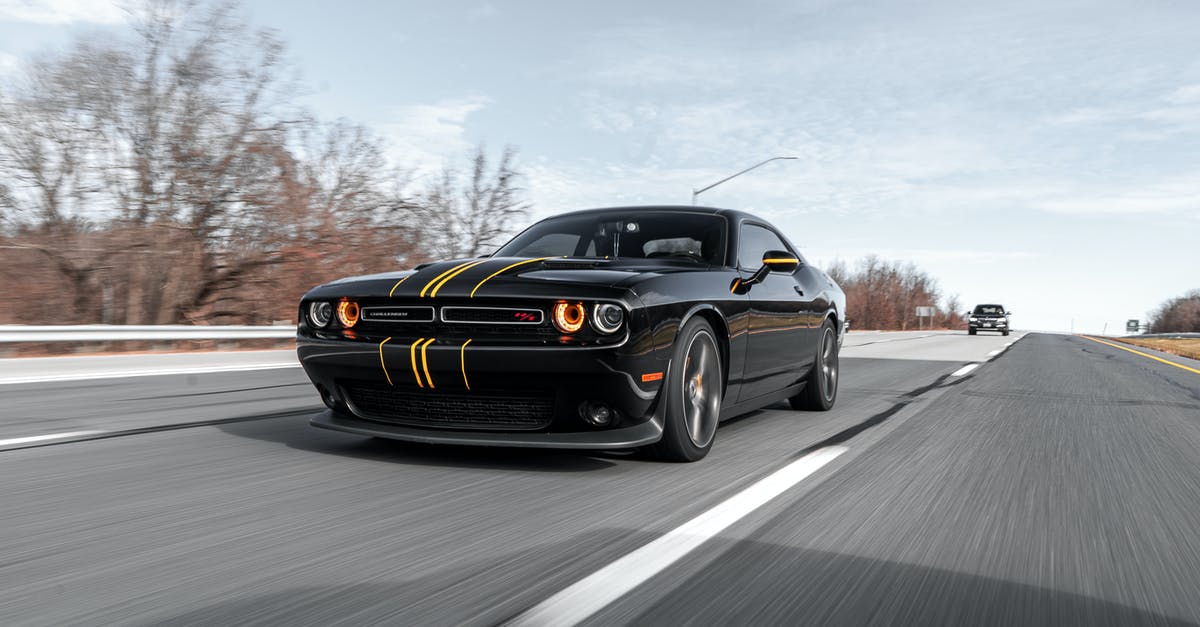 How can I stop moving vehicles without having to chase it down? - Black Dodge Challenger Coupe