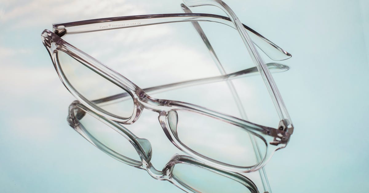 How can I test to see if a player is NOT in a boat? [duplicate] - From above of glasses for correcting bad eyesight placed on white mirrored surface