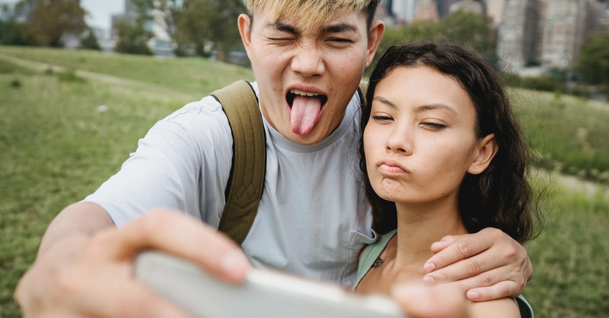 How can I use cheats to summon a villager in Minecraft? (Then have it make more?) - Crop diverse couple grimacing while taking selfie on smartphone