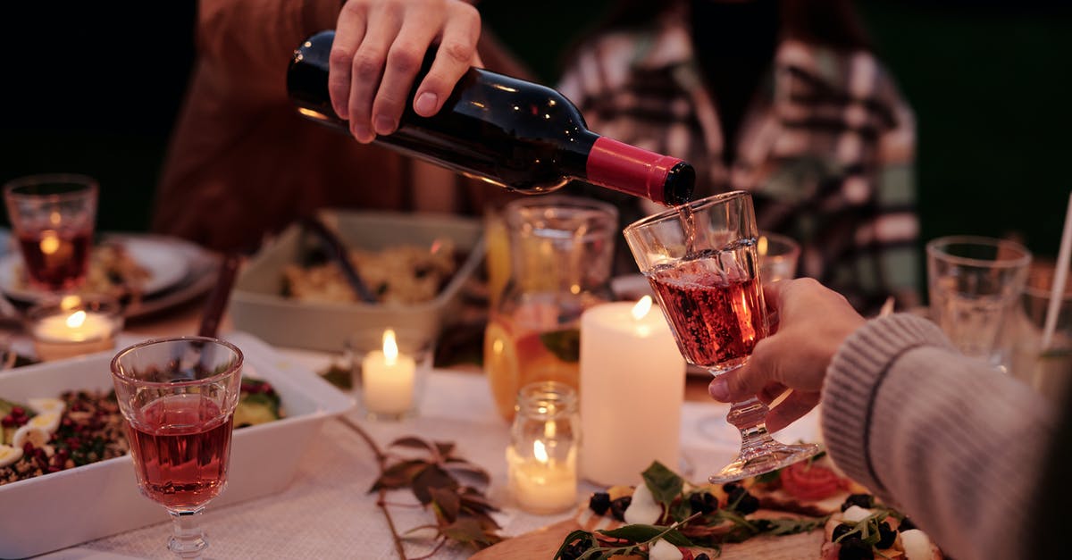 How do extra party members affect fullness when ordering food? - Crop man pouring wine to people on family dinner How do extra party members affect fullness when ordering food? - Crop man pouring wine to people on family dinner