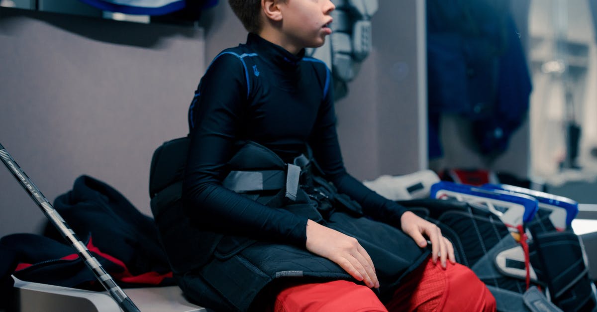 How do I apply a specific command to a player wearing certain gear? [duplicate] - A Boy Sitting in the Locker Room Wearing Long Sleeve Shirt with Paddings