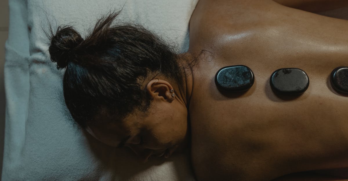 How do I change my view back to normal? [closed] - A Woman Lying on Bed with Pebbles on her Back