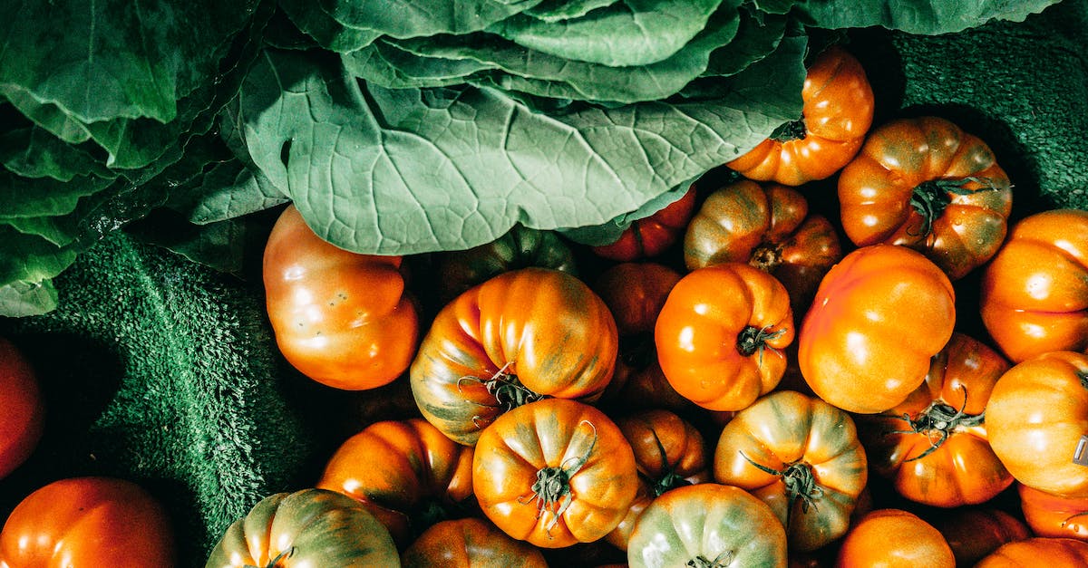 How do I collect from an Anomaly tile? - Top view composition of ripe green cabbage leaves and organic tomatoes heaped together on vegetable market stall