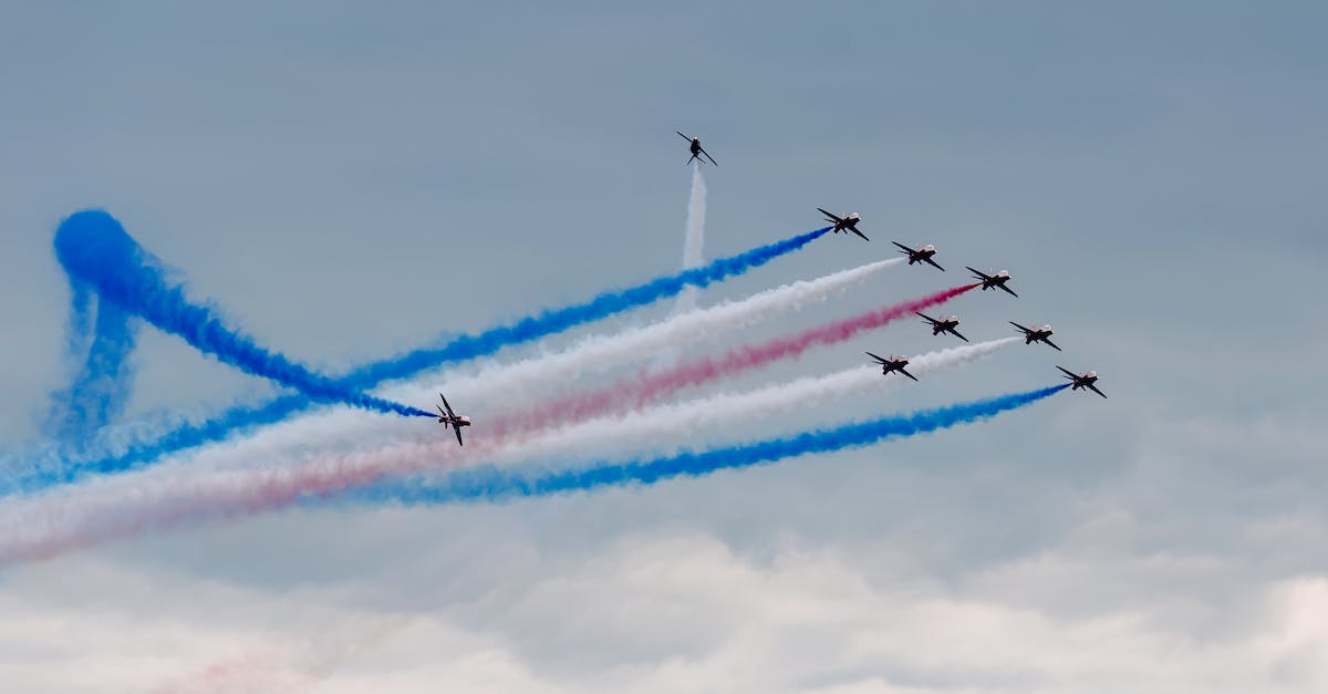 How do I combat enemies in the water? - Modern military aircraft with colorful smokes flying in sky during air fair How do I combat enemies in the water? - Modern military aircraft with colorful smokes flying in sky during air fair