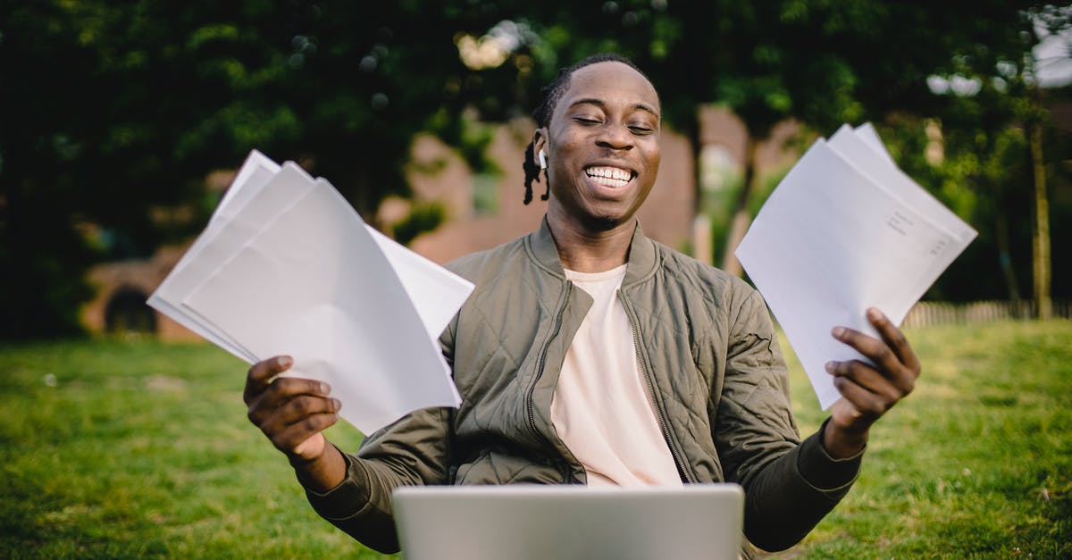 How do I complete a sideways encounter? - Student with documents and laptop happy about getting into university How do I complete a sideways encounter? - Student with documents and laptop happy about getting into university