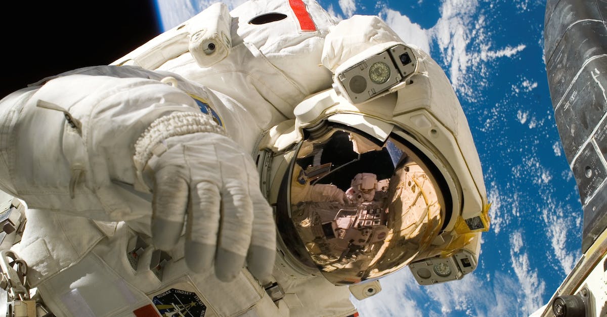 How do I convert a Minecraft world into a Google SketchUp map? - This picture shows an american astronaut in his space and extravehicular activity suite working outside of a spacecraft. In the background parts of a space shuttle are visible. In the far background of the picture planet earth with it's blue color and whi