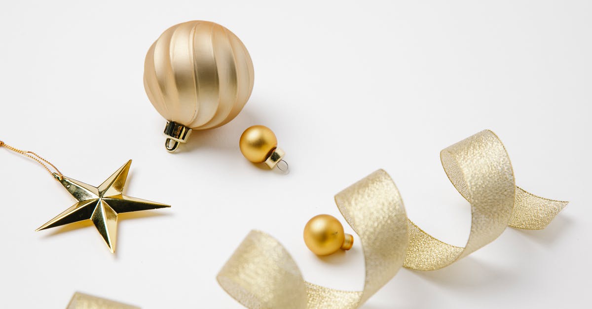 How do I Create the Strongest Golden Cookie Combination? - Christmas composition of golden ribbon and hanging decorations