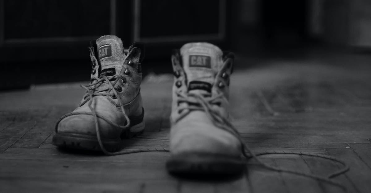 How do I delete a specific item thrown on the ground? - Pair of boots placed on floor in shabby room How do I delete a specific item thrown on the ground? - Pair of boots placed on floor in shabby room