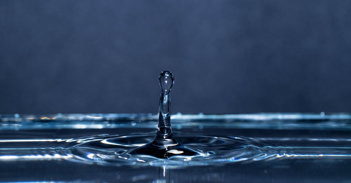 How do I drop things? - Wathersplash, Wassertropfen, Tropfen, Makro