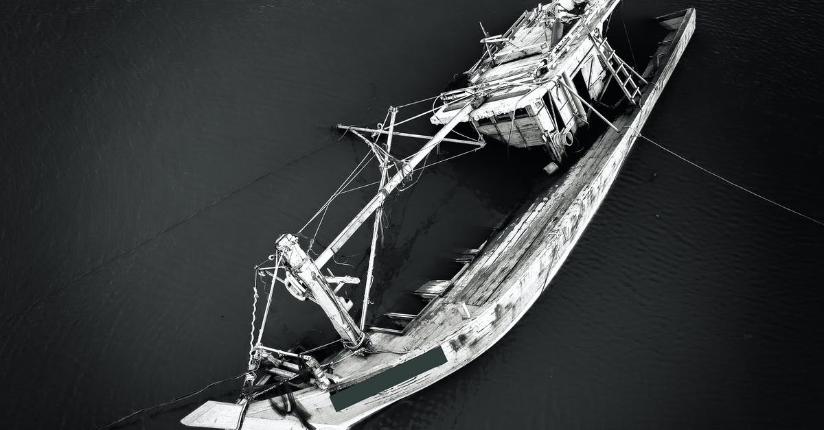 How do I escape the sinking ship in Chapter 15? - Grayscale Photo of a Sinking Ship 