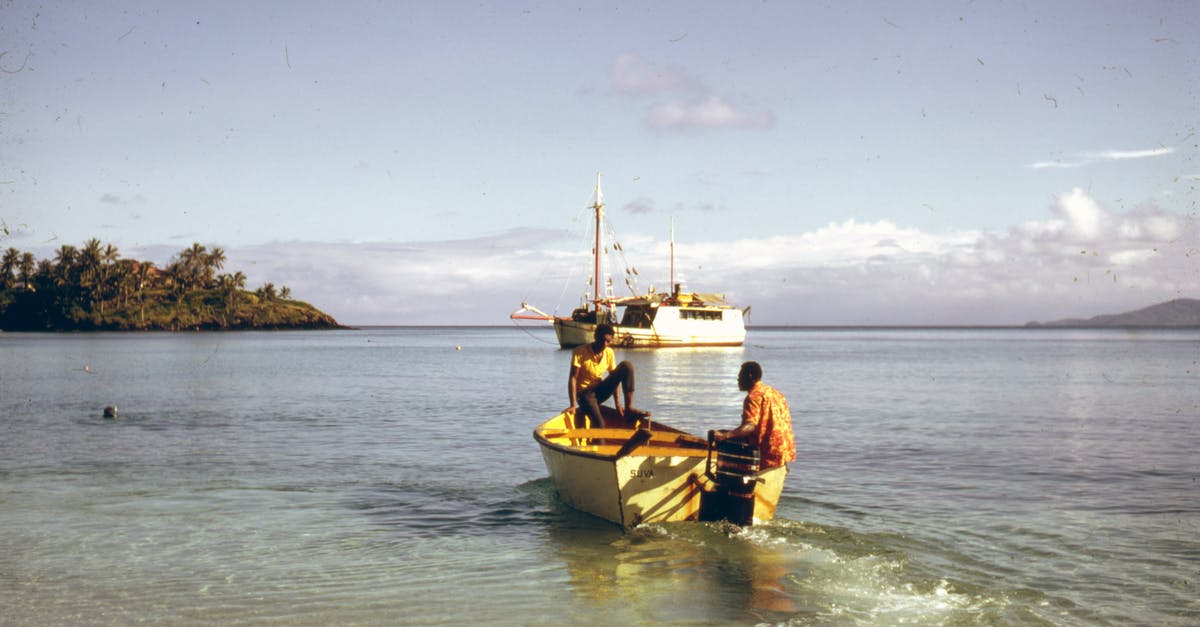 How do I find a specific ship at a discount? - Man in Yellow Shirt and Black Shorts Riding on Yellow and White Boat on Sea during