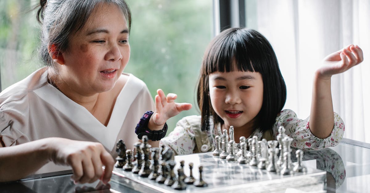 How do I forget a move learned by TM? Or are they permanent? - Positive Asian grandmother or nanny in casual wear teaching smiling adorable girl to play chess in light room