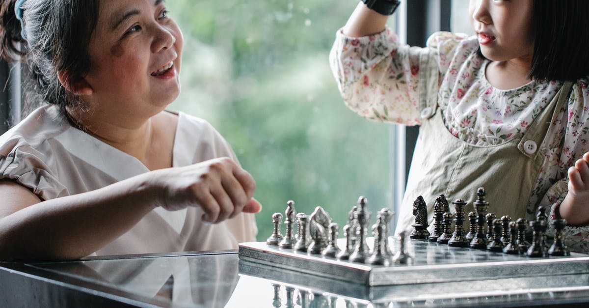 How do I forget a move learned by TM? Or are they permanent? - Crop nanny and preschool girl playing chess