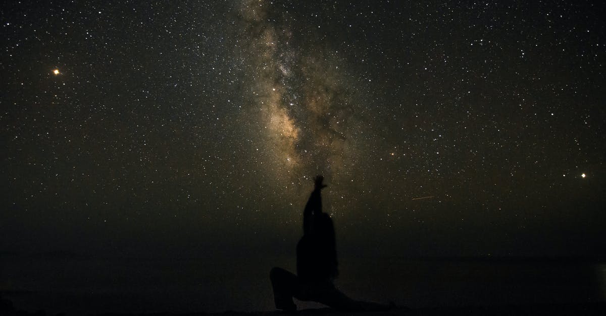 How do I get 3 stars in Mario Kart 7? [duplicate] - Silhouette of Man Sitting on Rock Under Starry Night