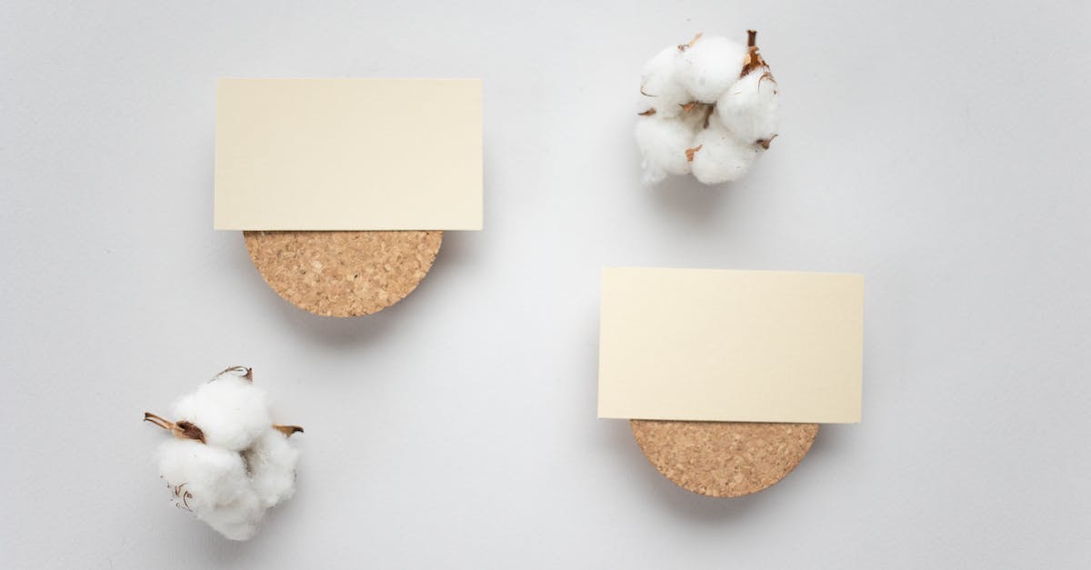 How do I get a yellow card back? - Blank business cards on boards near cotton